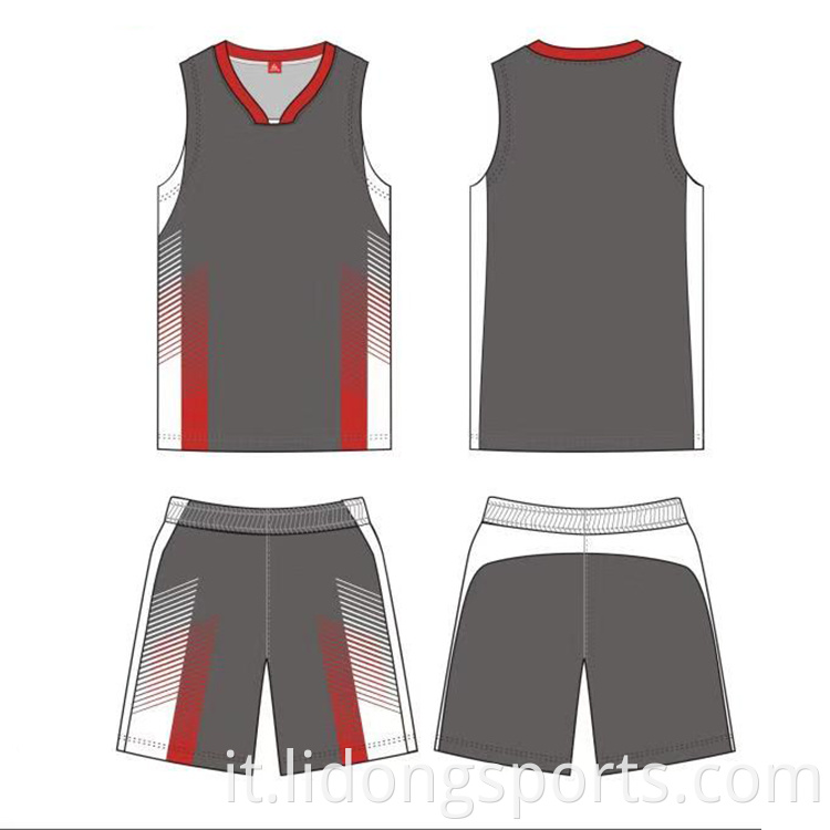 Basketball Jersey Ultima maglia da basket Design 2021 Reversibile Basketball Jersey